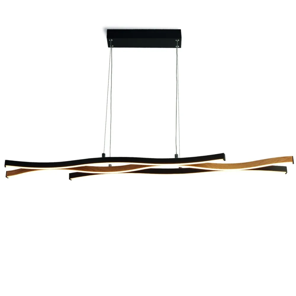 Outlet Searchlight Bloom 108cm taklampa Svart