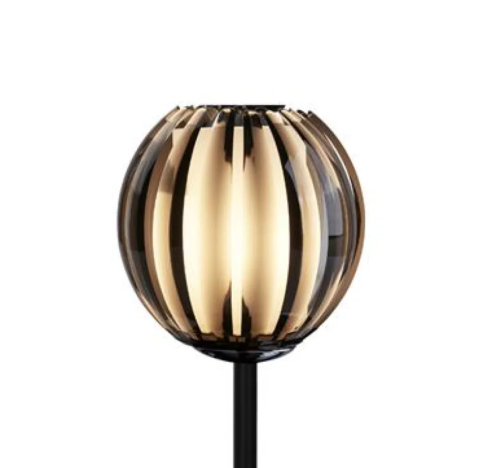 New Searchlight Blossom 32cm bordslampa Svart
