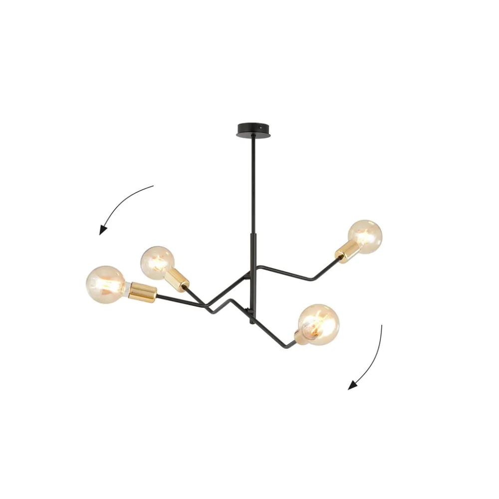 Online Emibig Lighting Bolt 66cm taklampa Svart