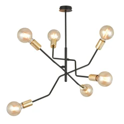 Emibig Lighting Bolt Ø66 taklampa Svart