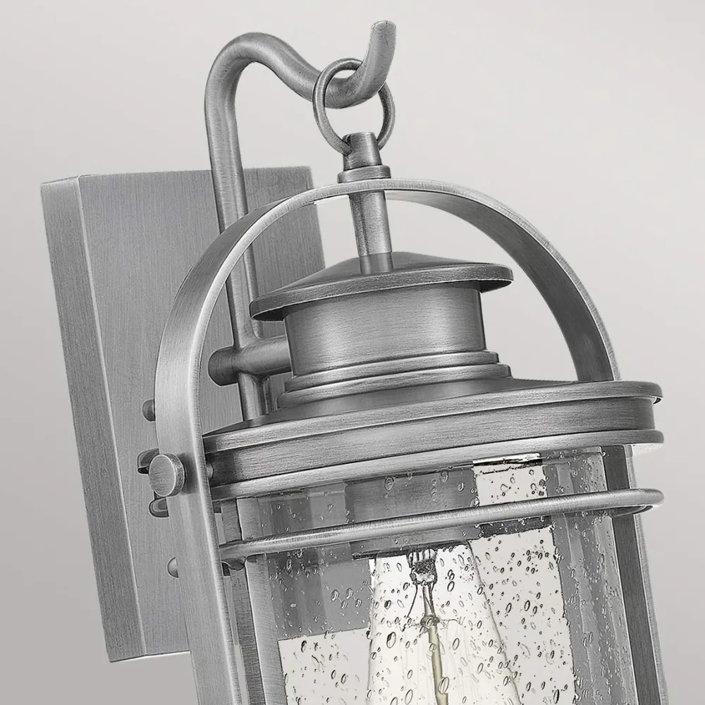 Sale Elstead Lighting Booker 38cm utelampa Aluminium