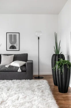 Clearance Globen Lighting Bowl golvlampa Klar