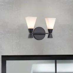New Elstead Lighting Bowtie 34cm badrumslampa Svart