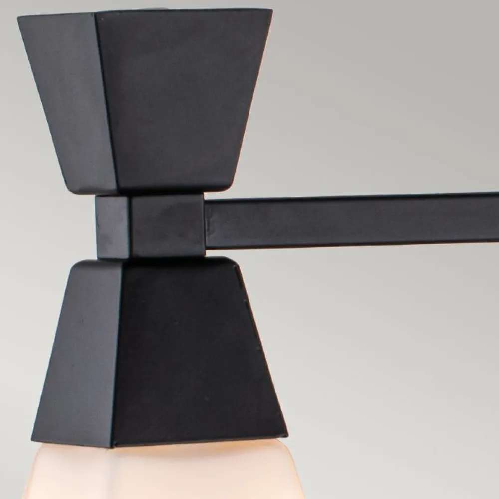 Clearance Elstead Lighting Bowtie 57cm badrumslampa Svart