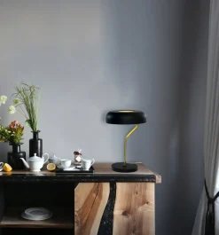 Clearance Aneta Lighting Bremen 44cm bordslampa Svart/mässing