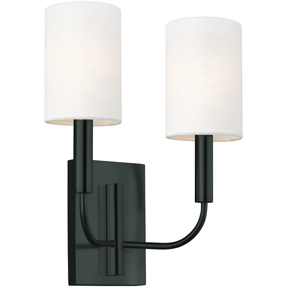 Best Elstead Lighting Brianna 36cm vägglampa Svart