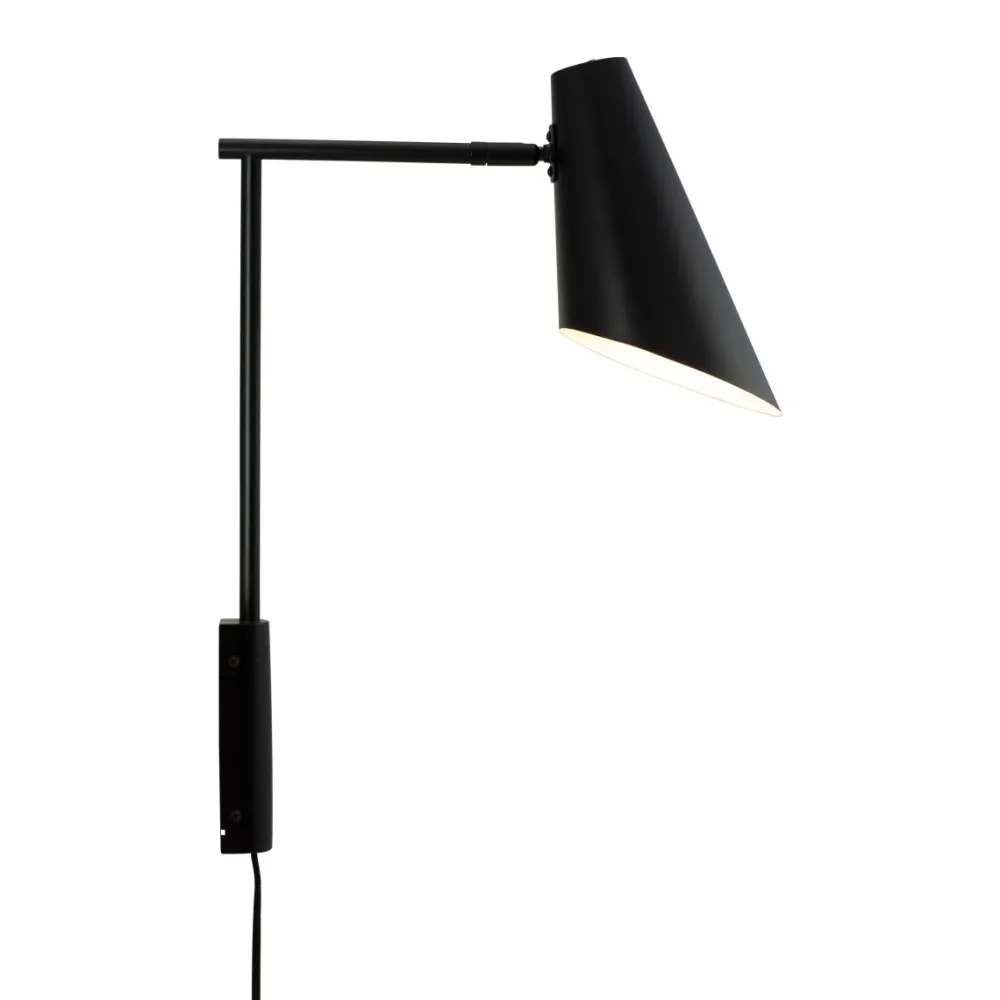Online Dyberg Larsen Cale 46cm vägglampa Svart