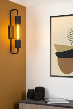Discount Lucide Calixt 50cm vägglampa Svart
