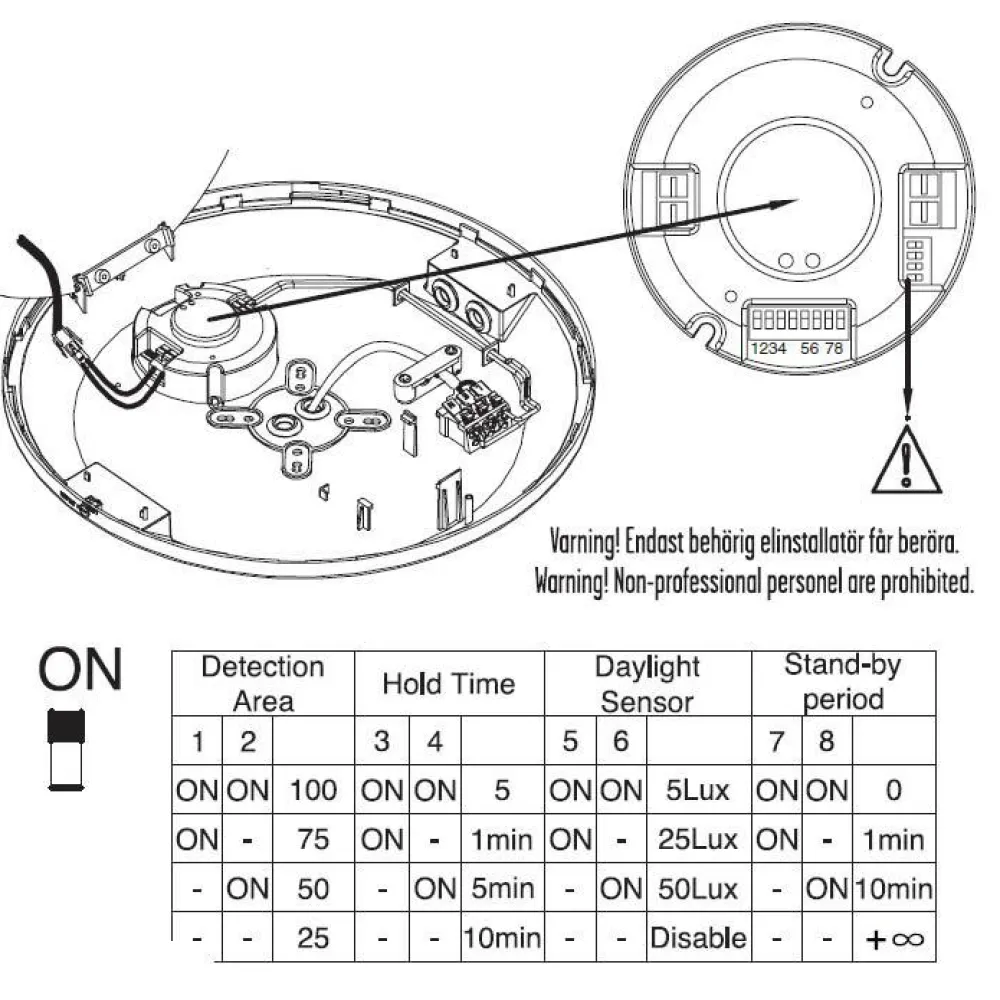 Designlight Canopy Sensor Ø30 Vit