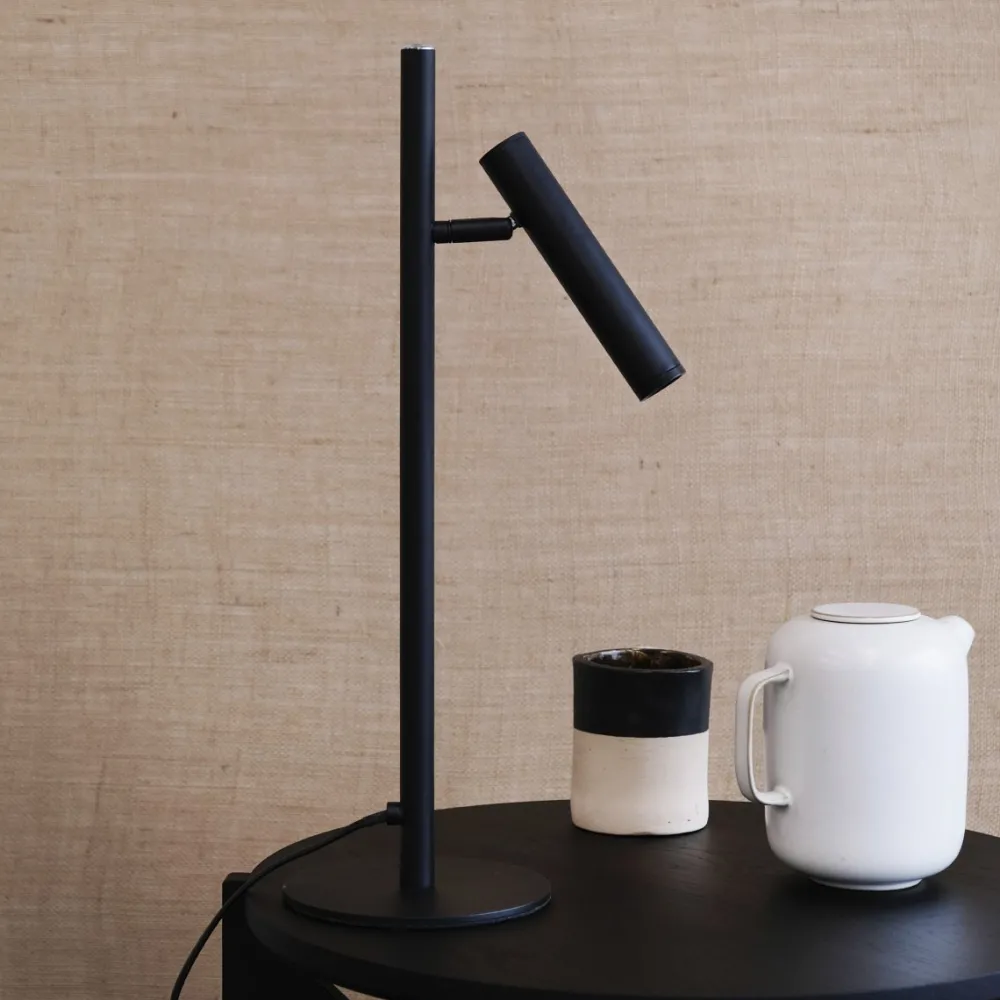 Hot Dyberg Larsen Carlo 48cm skrivbordslampa Svart