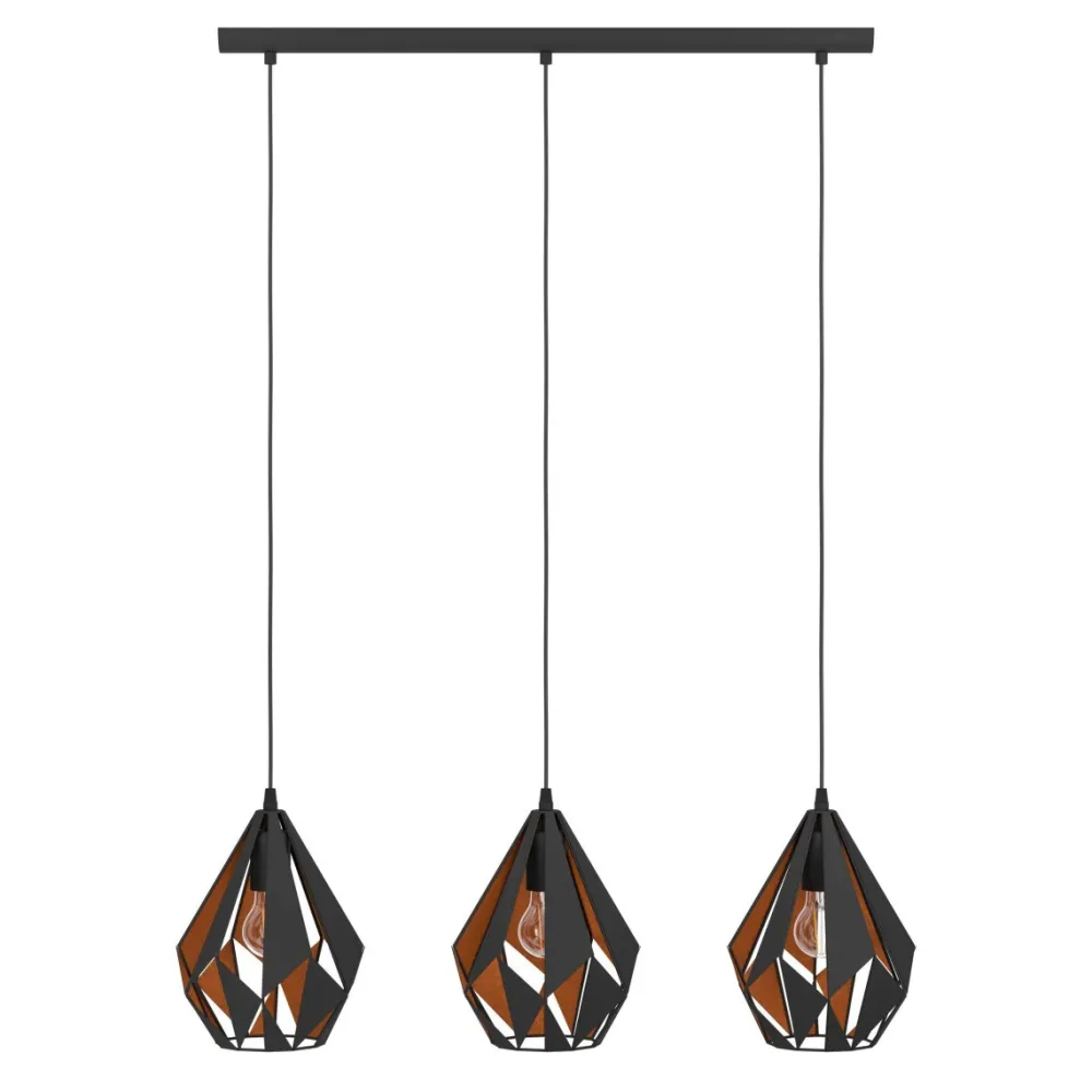 Eglo Carlton 80cm taklampa Svart