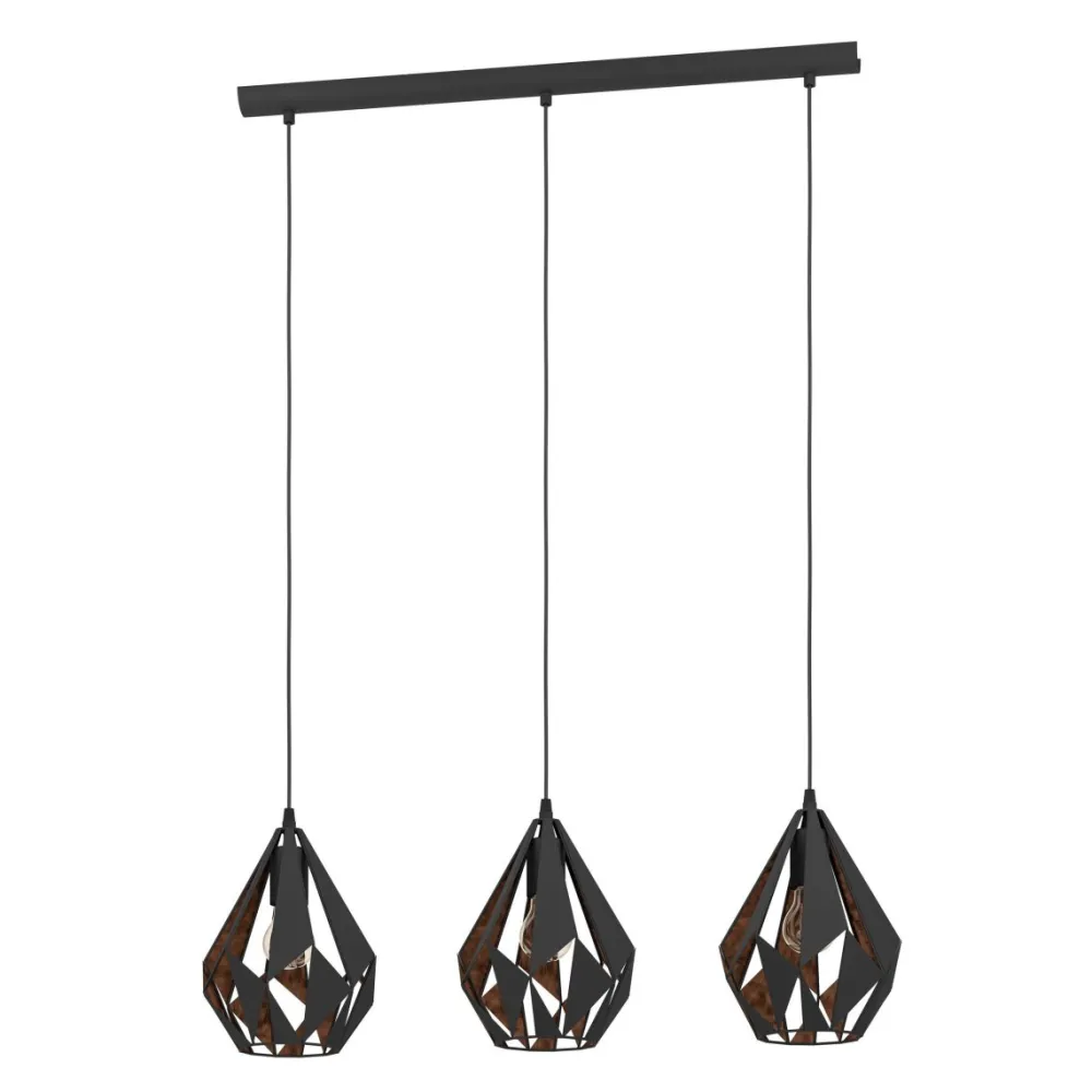 Eglo Carlton 80cm taklampa Svart