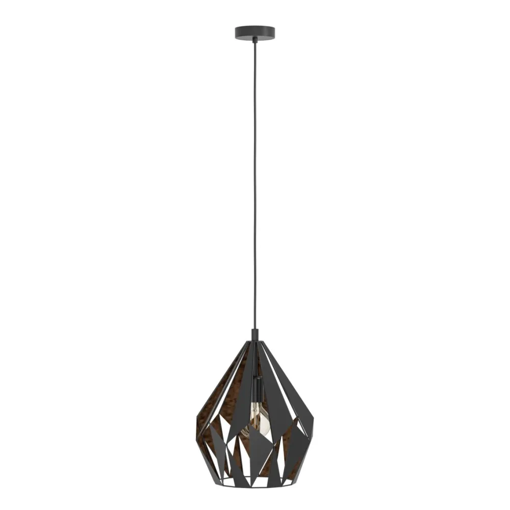 Sale Eglo Carlton Ø30 taklampa Svart