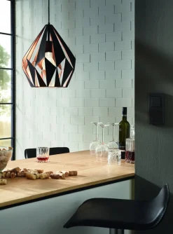Sale Eglo Carlton Ø30 taklampa Svart
