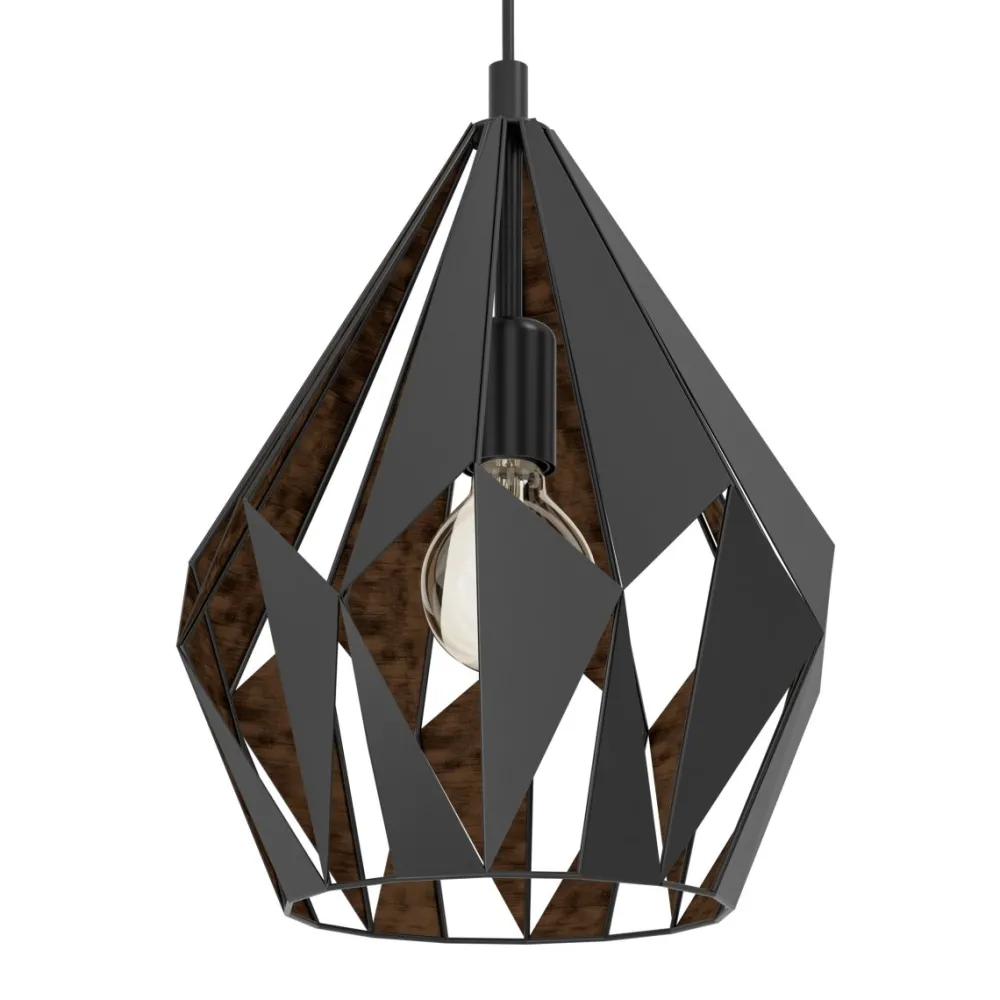 Sale Eglo Carlton Ø30 taklampa Svart
