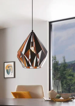 Clearance Eglo Carlton Ø38 taklampa Svart