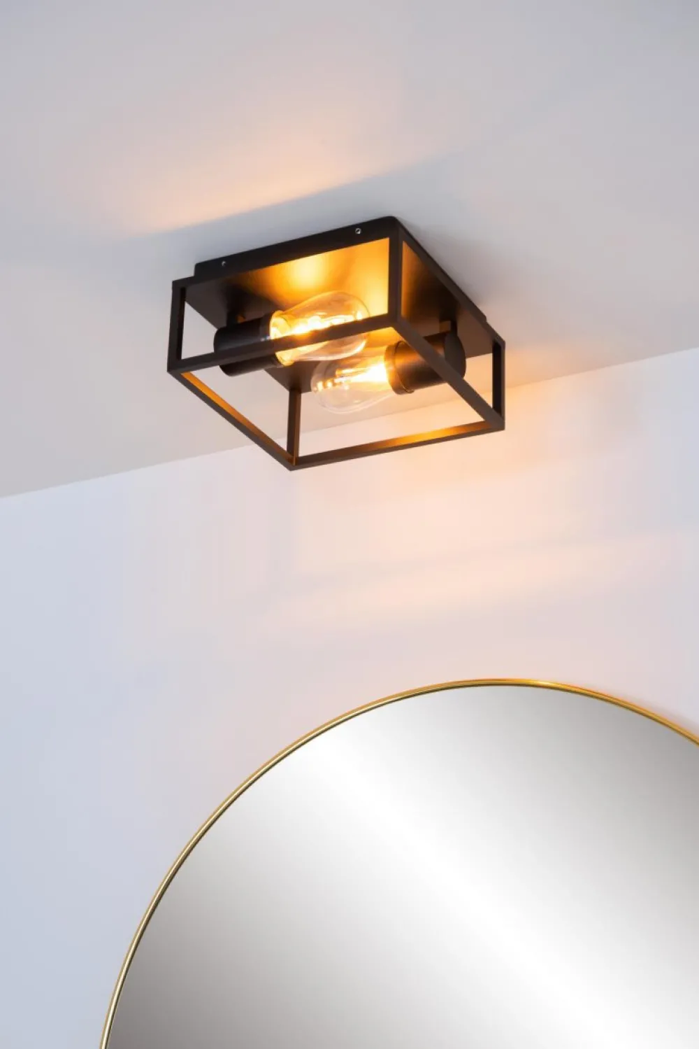Sale Lucide Carlyn 25cm badrumslampa Svart