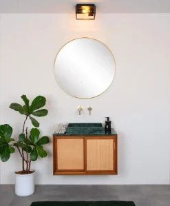 Sale Lucide Carlyn 25cm badrumslampa Svart