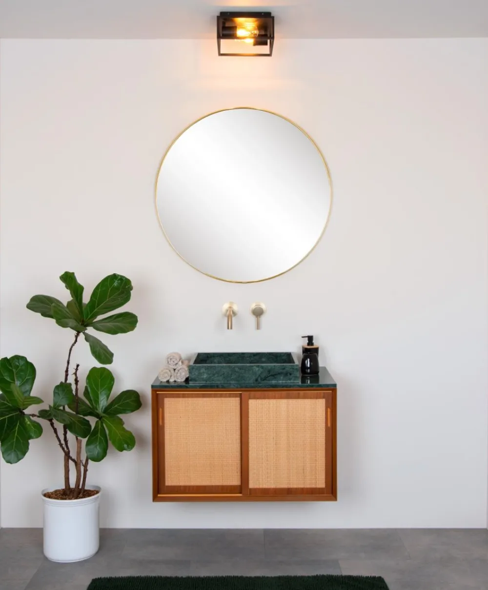 Sale Lucide Carlyn 25cm badrumslampa Svart