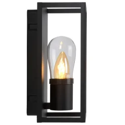 Discount Lucide Carlyn 25cm badrumslampa Svart