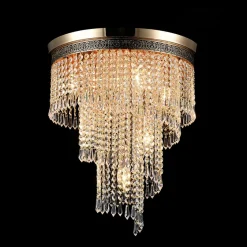 Best Maytoni Cascade Ø42 kristall Guld