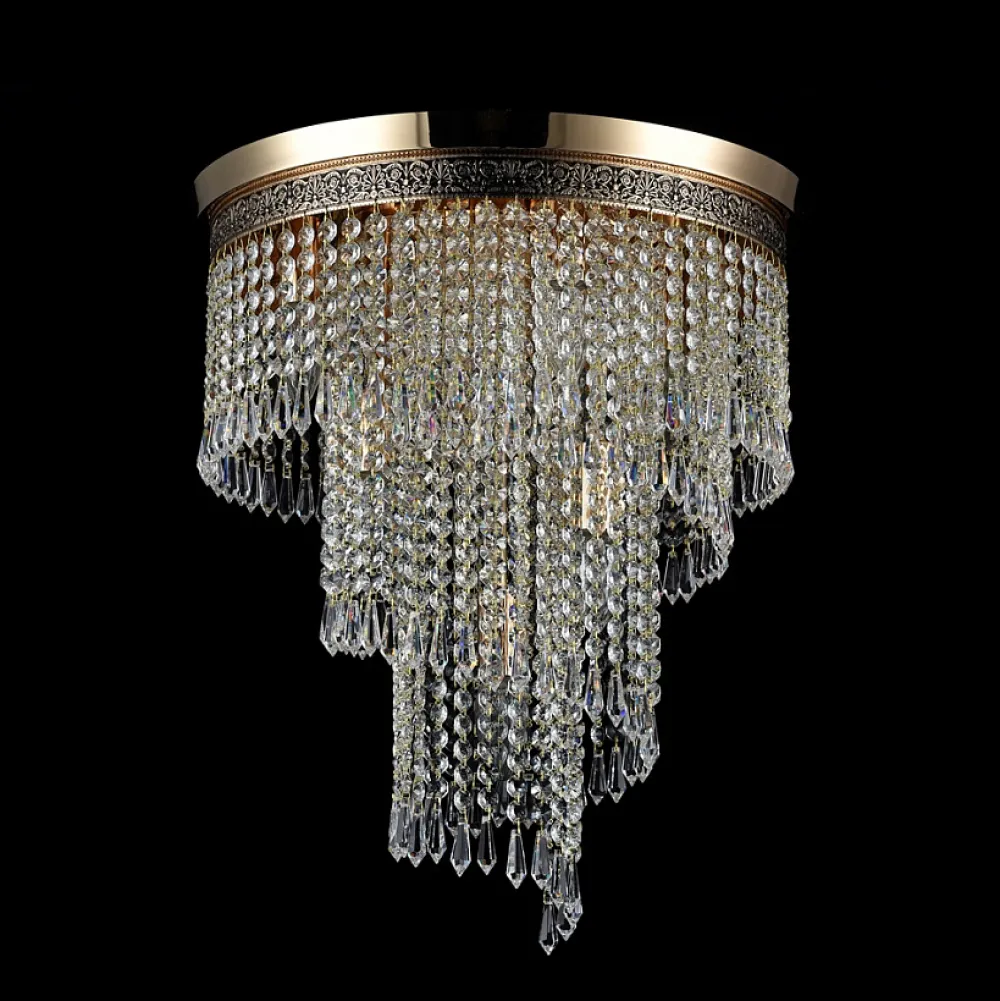 Best Maytoni Cascade Ø42 kristall Guld