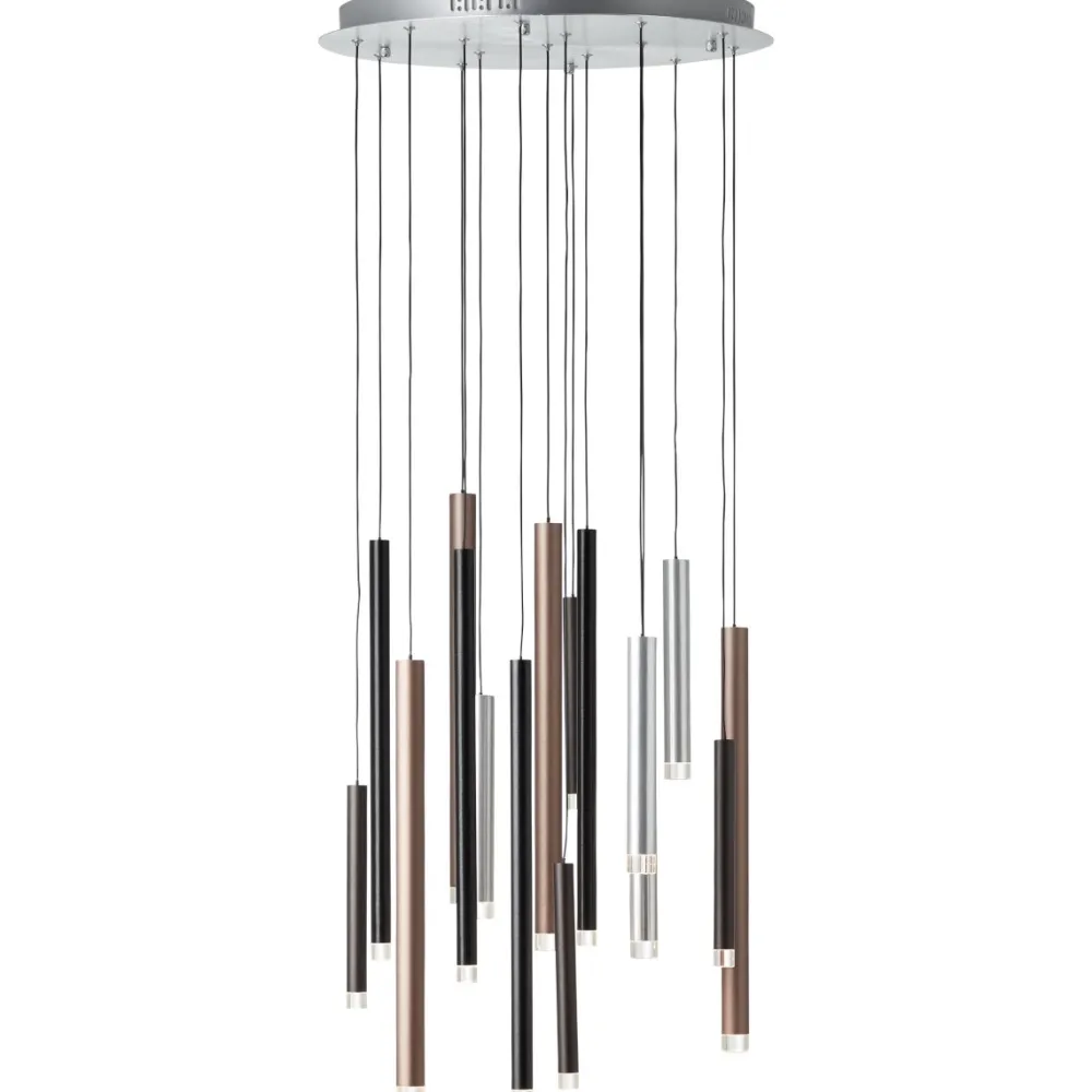 Brilliant Cembalo Ø55 taklampa Aluminium