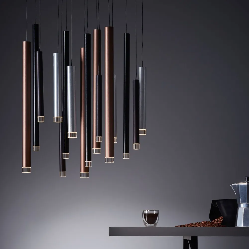 Brilliant Cembalo Ø55 taklampa Aluminium