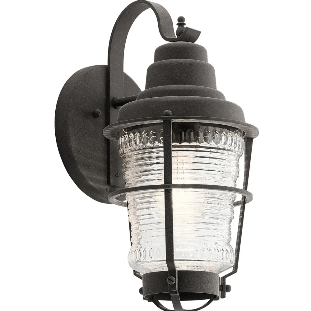 Outlet Elstead Lighting Chance Harbor 37cm utelampa Zink