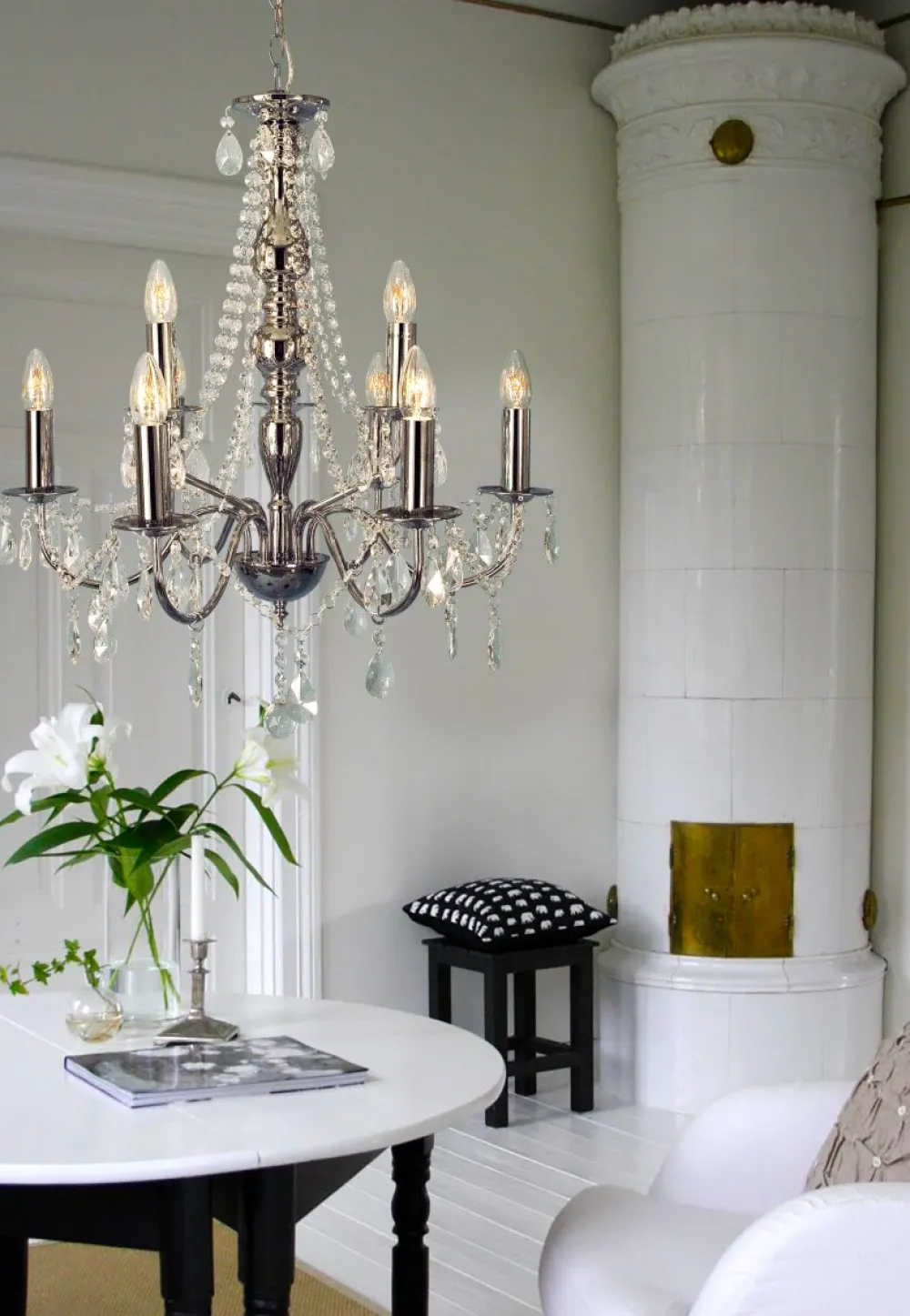 New Aneta Lighting Chateau Ø60 taklampa Krom