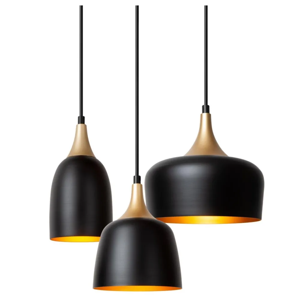 Outlet Lucide Chayanne Ø30 taklampa Svart
