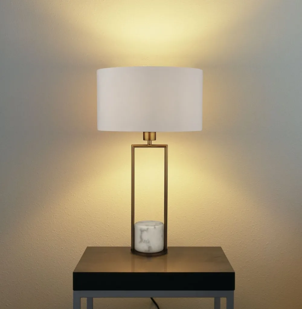 Sale Searchlight Claire 45cm bordslampa Guld