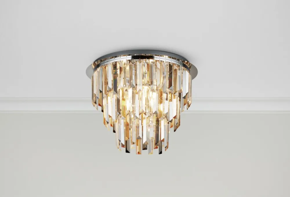Outlet Searchlight Clarissa Ø45 kristall Krom