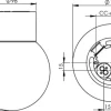 New Ifö electric Classic Glob Ø15 badrumslampa