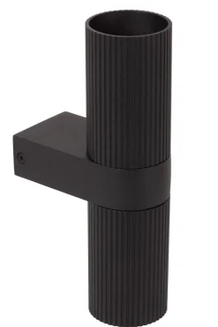 Outlet Lucide Clubs 20cm vägglampa Svart