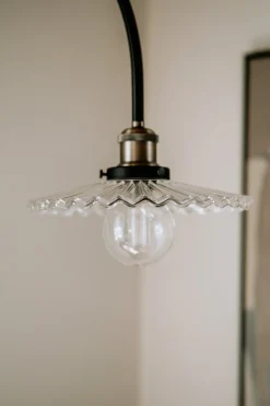 Hot Globen Lighting Cobbler 60cm vägglampa Transparent/svart