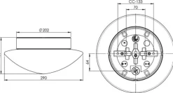 Discount Ifö electric Contrast Solhem Ø30 badrumslampa