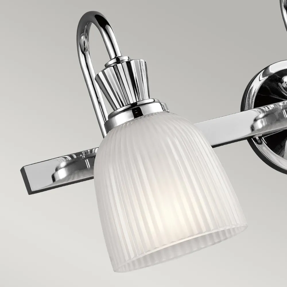 Discount Elstead Lighting Cora 60cm badrumslampa Polerad krom