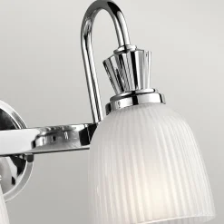 New Elstead Lighting Cora 40cm badrumslampa Polerad krom