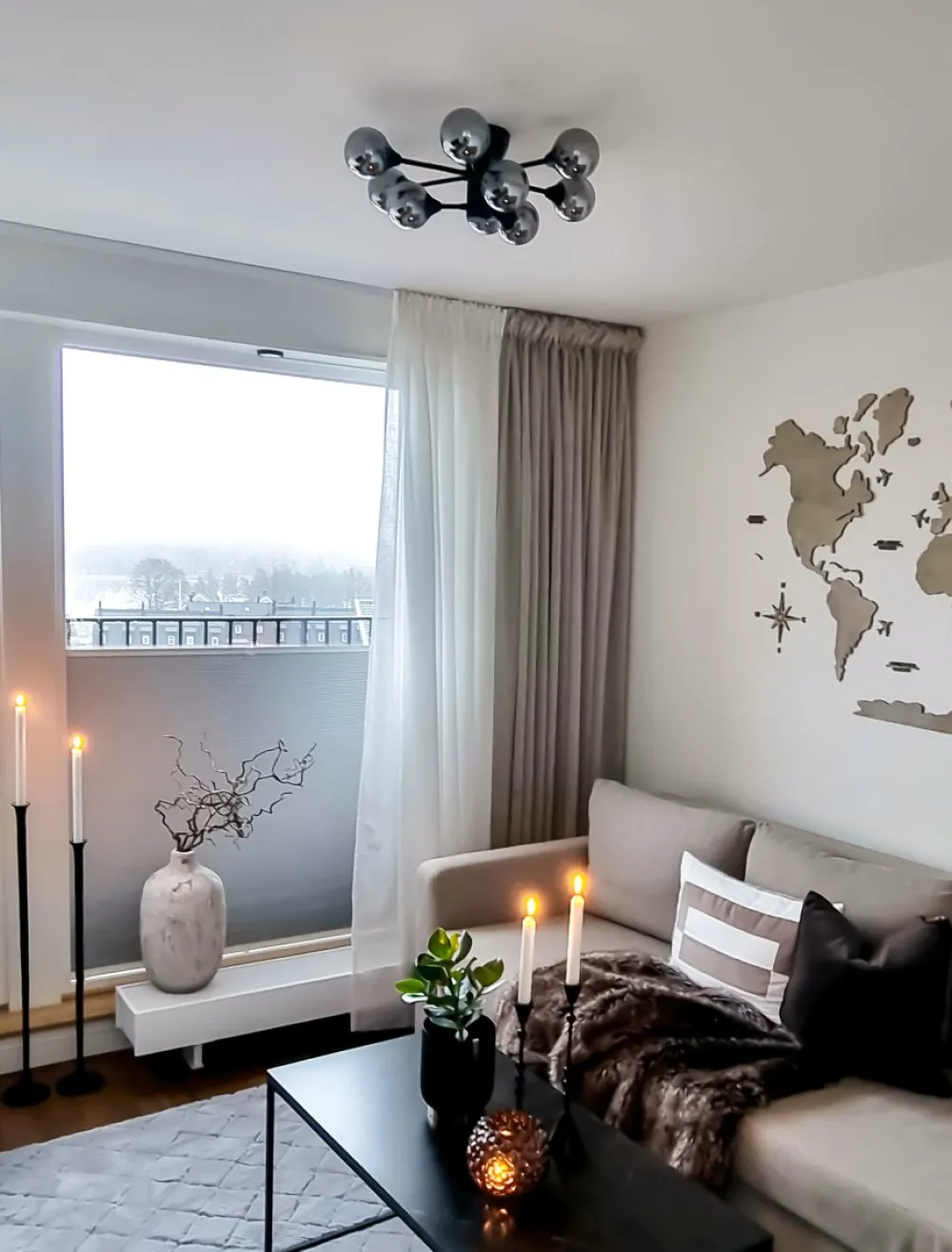 Hot Aneta Lighting Cosmos 52cm plafond Svart