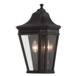 Best Elstead Lighting Cotswold Lane utelampa Svart