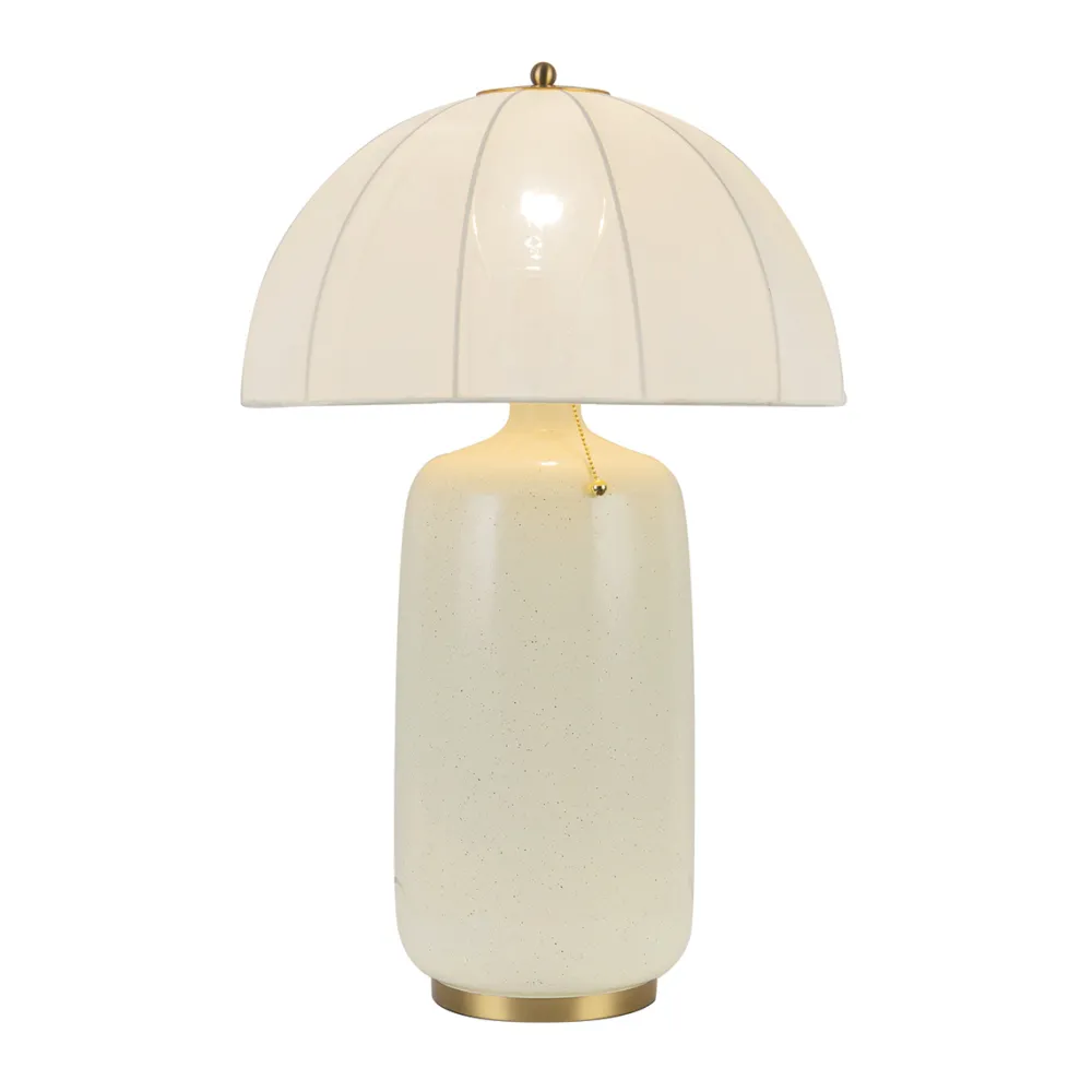 Best Elstead Lighting Crosby 70cm bordslampa Krämvit