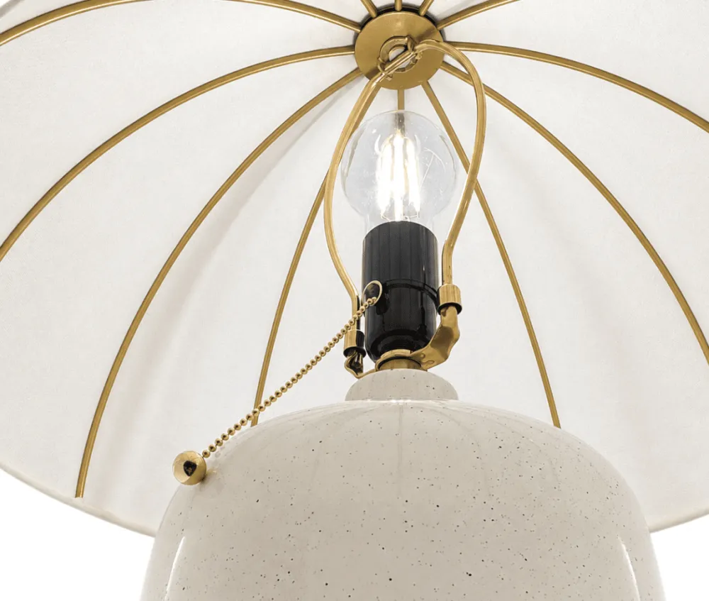Best Elstead Lighting Crosby 70cm bordslampa Krämvit
