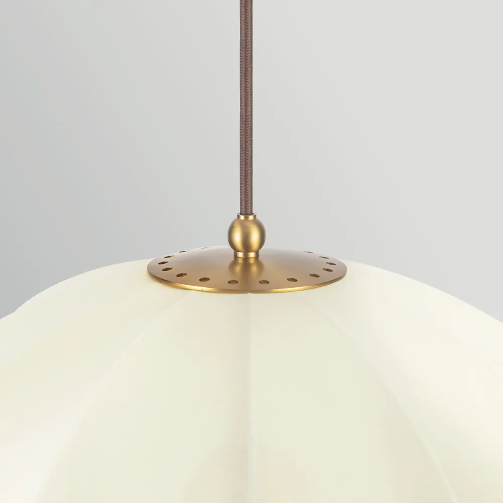 Elstead Lighting Crosby Ø45 taklampa Borstad guld