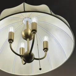 Elstead Lighting Crosby Ø45 taklampa Borstad guld