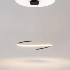 Discount Maytoni Curve Ø60 taklampa Svart