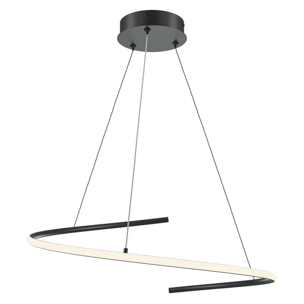 Discount Maytoni Curve Ø60 taklampa Svart