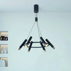 New Searchlight Cylinder Ø70 taklampa Svart