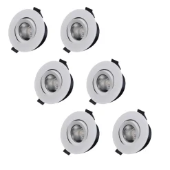 Sale Designlight D-007 Downlight 3000K 6-pack Vit