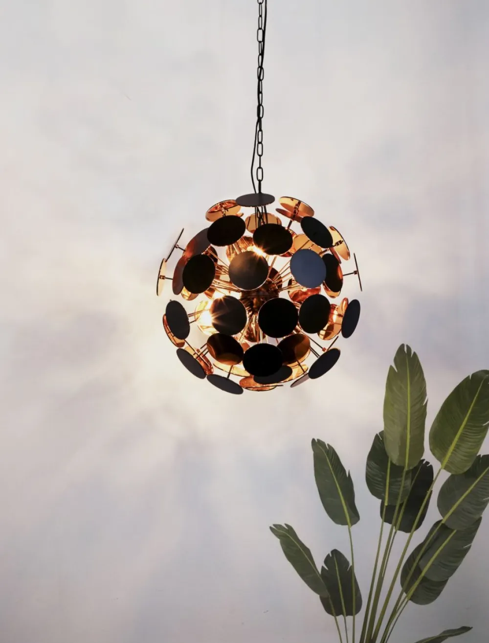 Hot Searchlight Discus Ø47 taklampa Svart